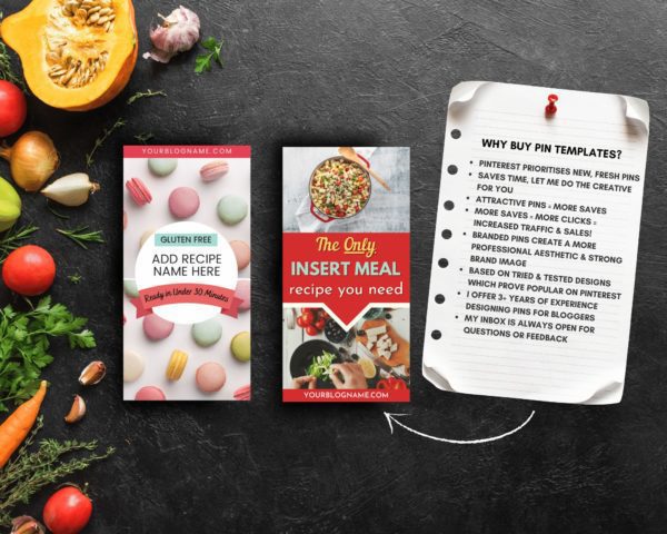 food blogger template product