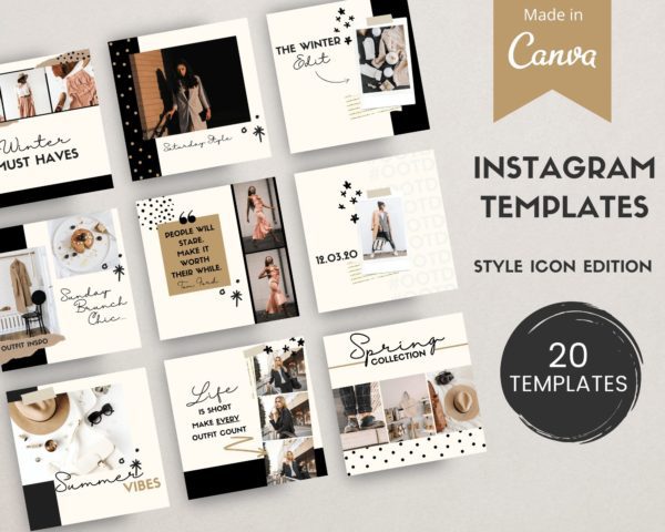 fashion blogger template product