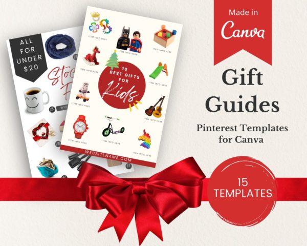 gift guide template for pinterest