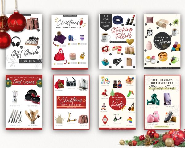 gift guide template for pinterest