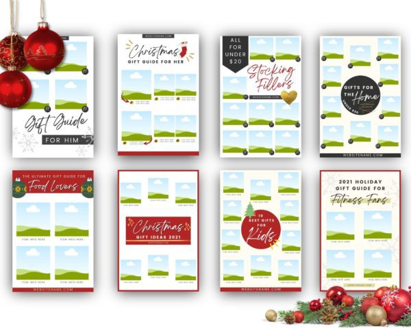 gift guide template for pinterest