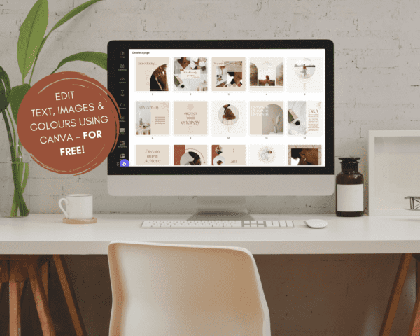 Boho Minimalist Canva Instagram Templates Examples