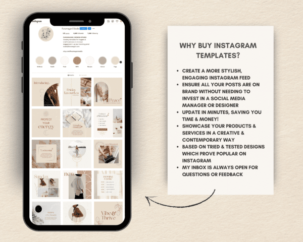 Boho Minimalist Canva Instagram Templates Examples