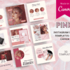 Canva Instagram Templates - Pink Example