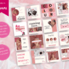 Canva Instagram Templates - Pink Example