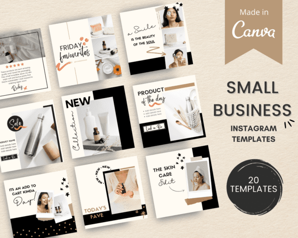 Small Business Instagram Templates Examples